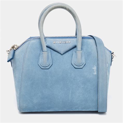 givenchy antigona small nubuck satchel bag blue|givenchy antigona mini.